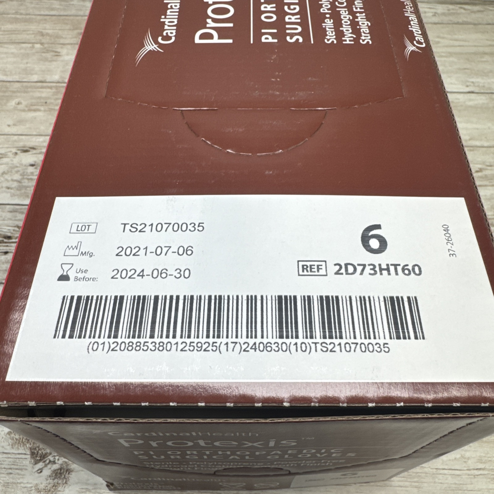 Protexis PI Orthopaedic Surgical Glove Cardinal Health 40 Pair Size 6 *See Date*