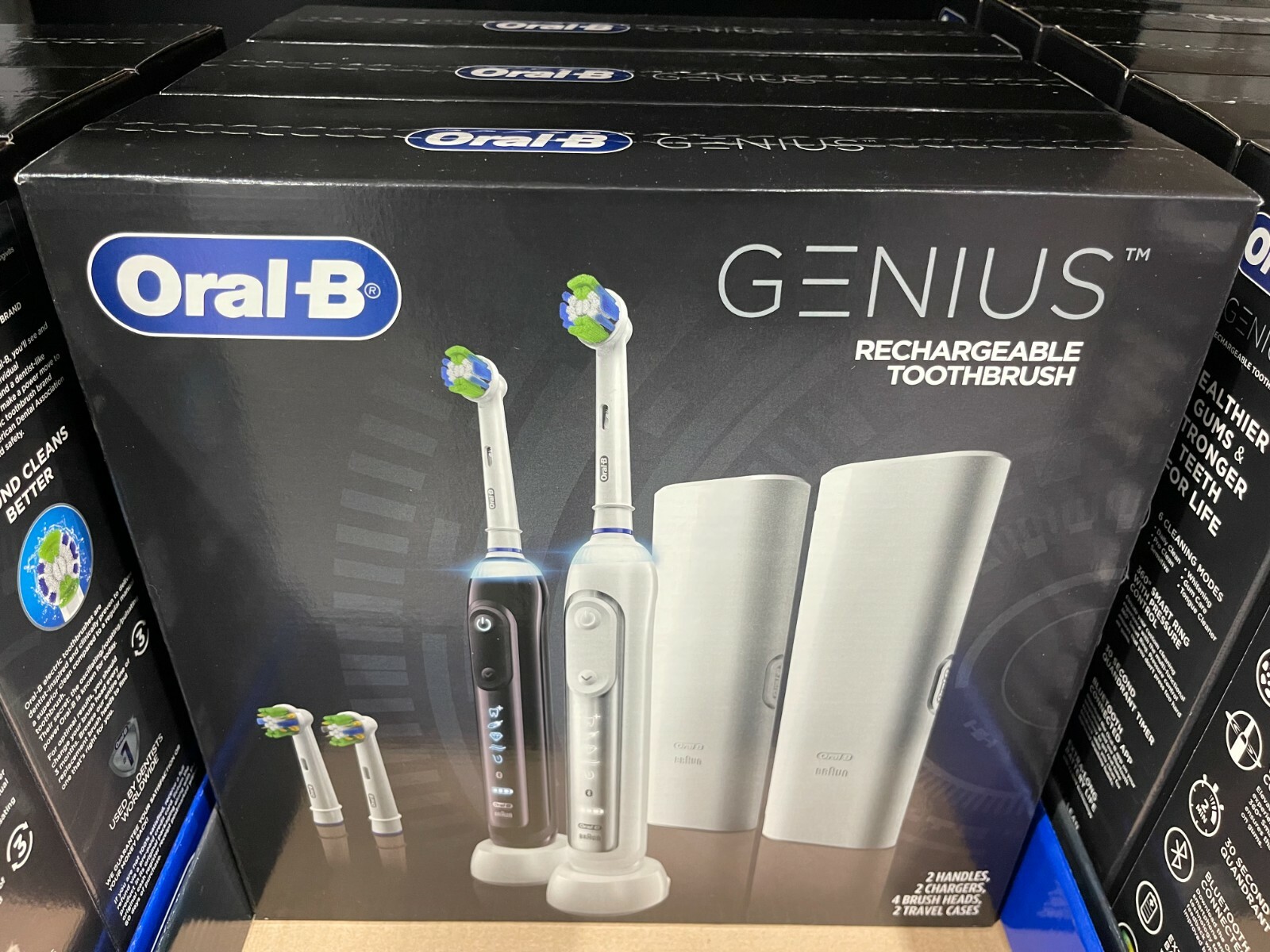 Oral-B Genius 2-Pack Rechargeable Electric Toothbrush wit Bluetooth Connectivity