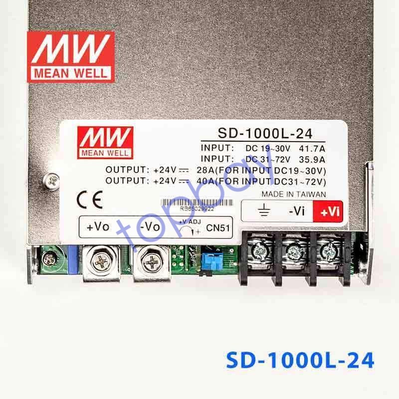Mean Well SD-1000L-24 DC-DC Converter – 980W – 19~72V in 24V out
