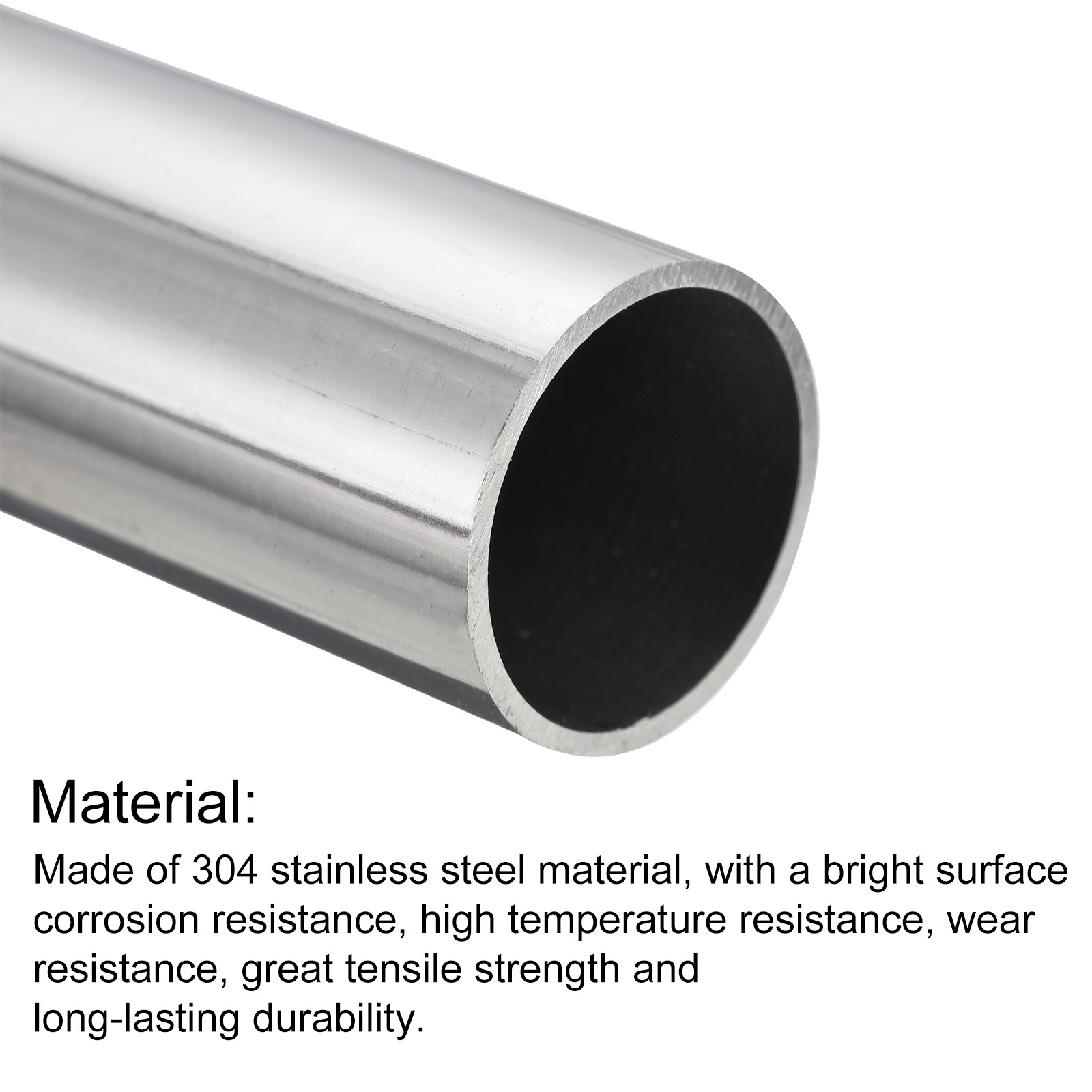 34mm x 1.5mm x 300mm Stainless Steel Tube Tubing for Industry Machinery