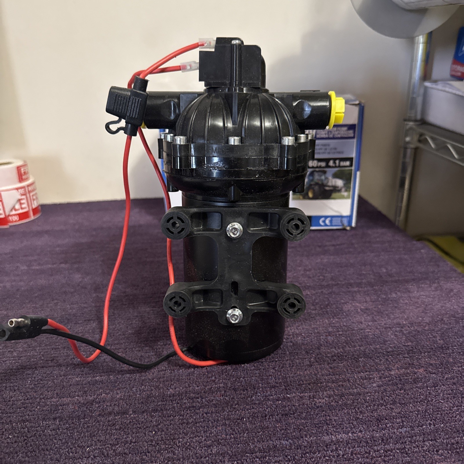 Everflo EF5500 12V Diaphragm Sprayer Pump -1/2 FNPT Connection, 5.5 GPM