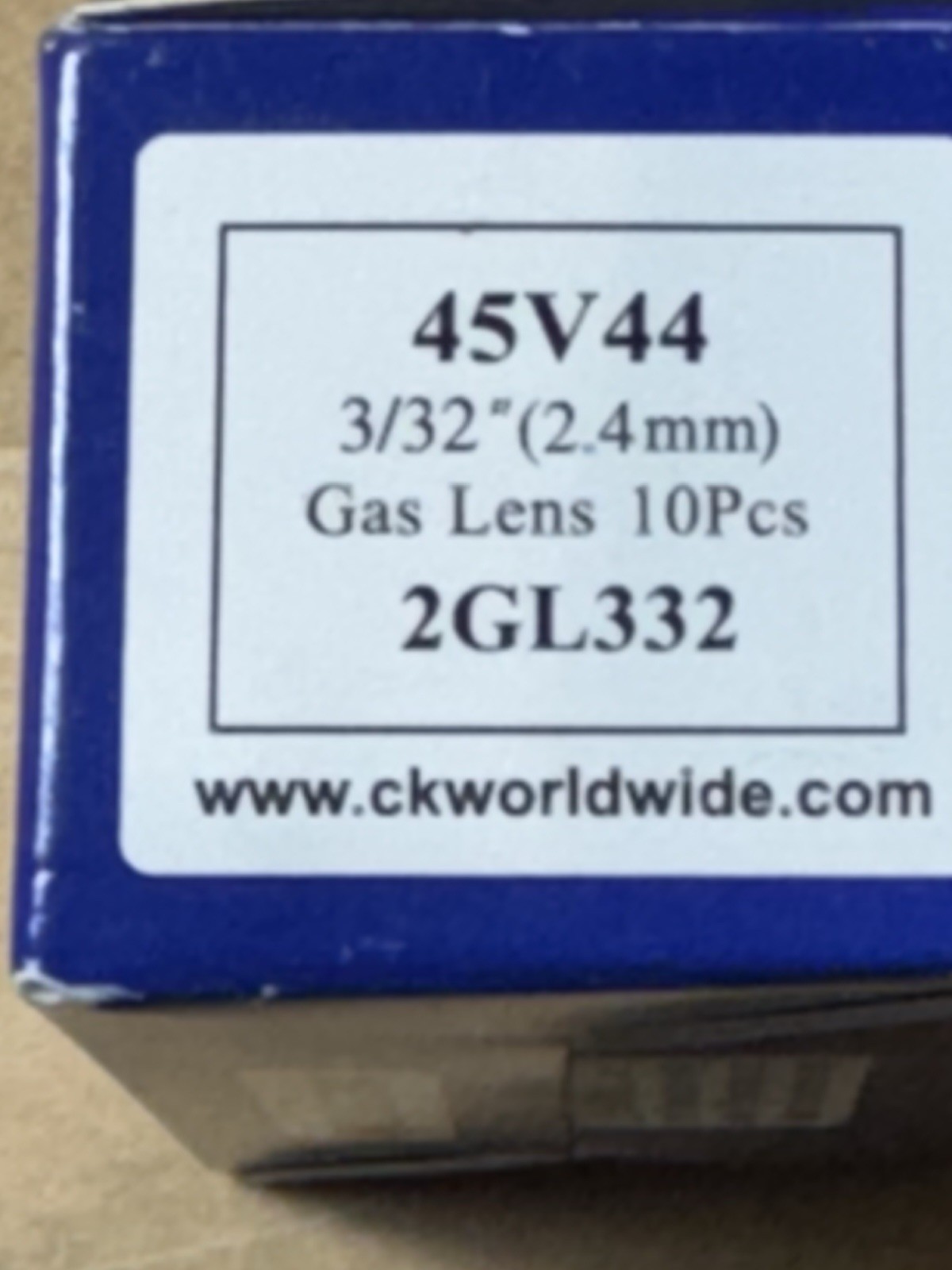 10 PACK – CK WORLDWIDE 2GL332 Gas Lens 3/32″ 2.4 mm xref: 45V44