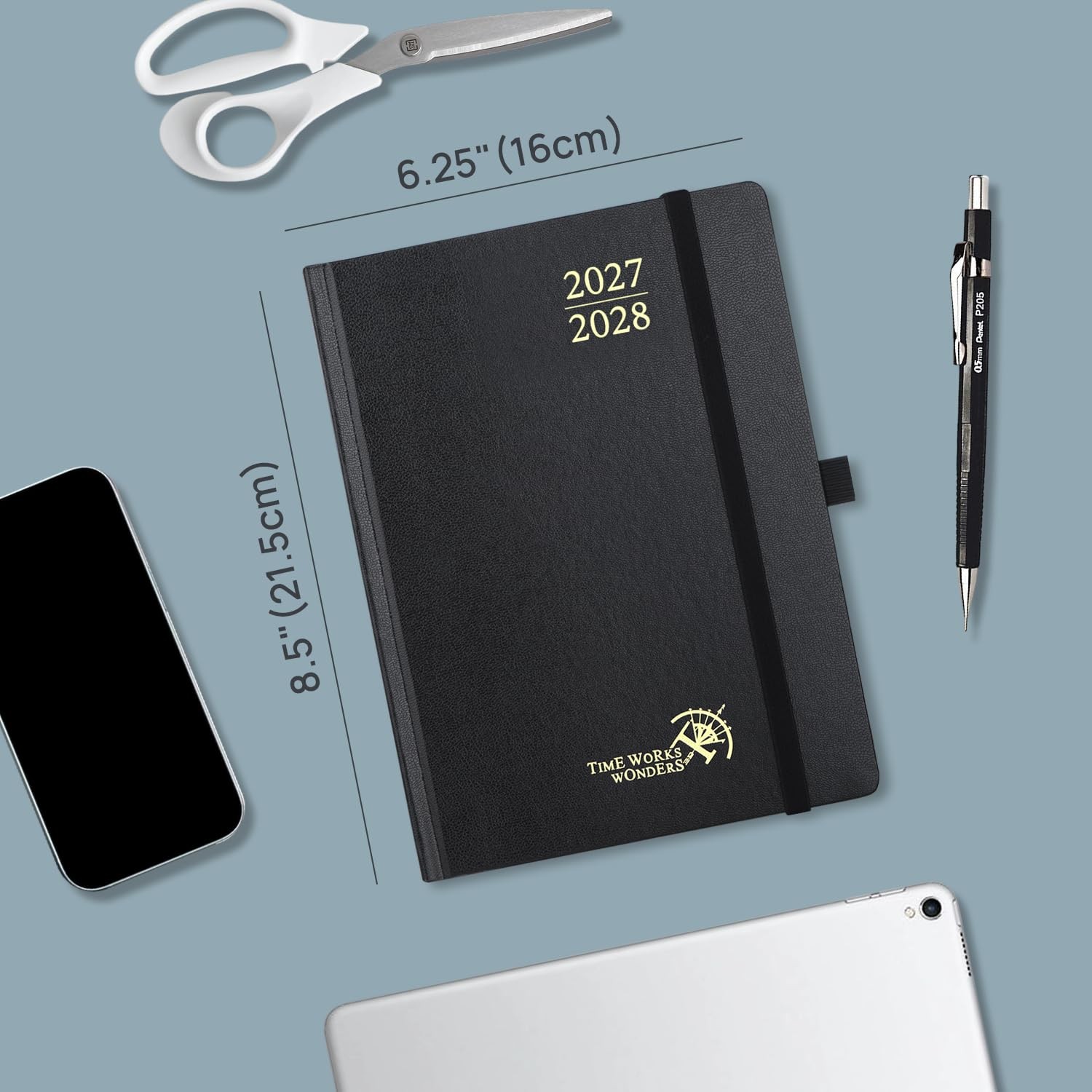 POPRUN 2027-2028 Pacific Green Planner A5