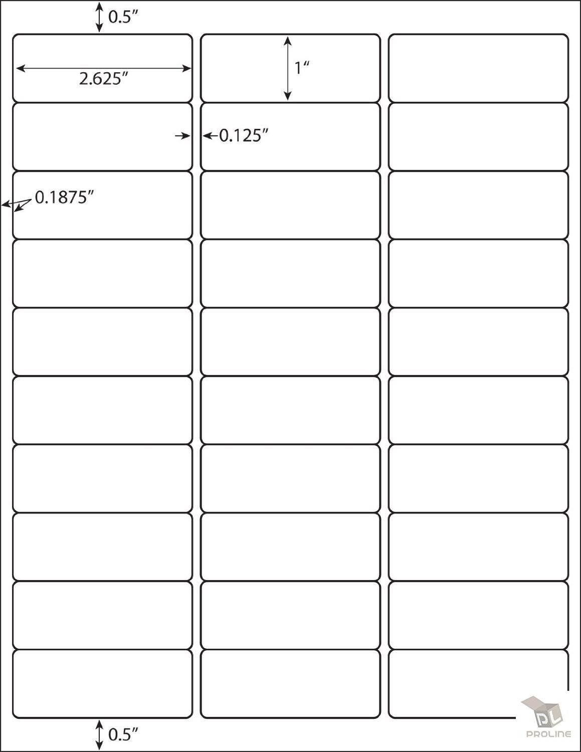 Premium Shipping Address Mailing Labels FBA SKU Labels 1″ x 2 5/8″ 30/sheet 30UP