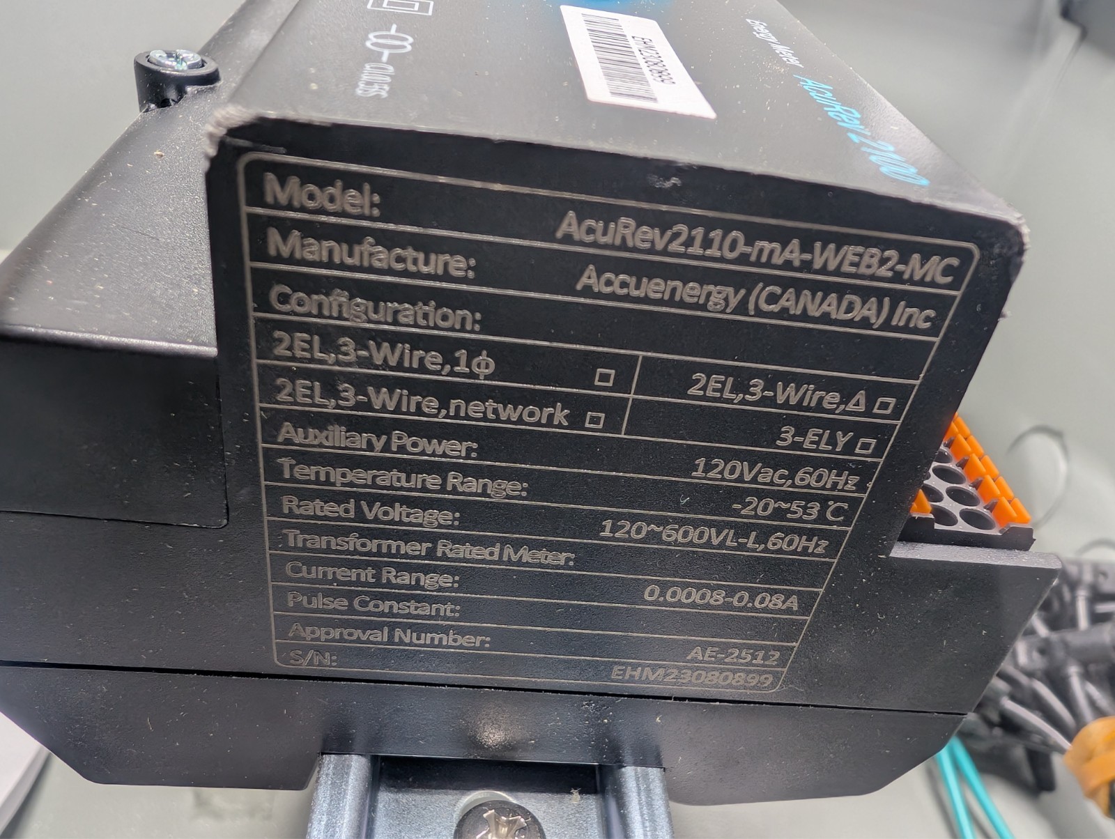 AccuEnergy AcuRev2110-mA-WEB2-MC AcuRev 2100 Multi-Function Power Meter