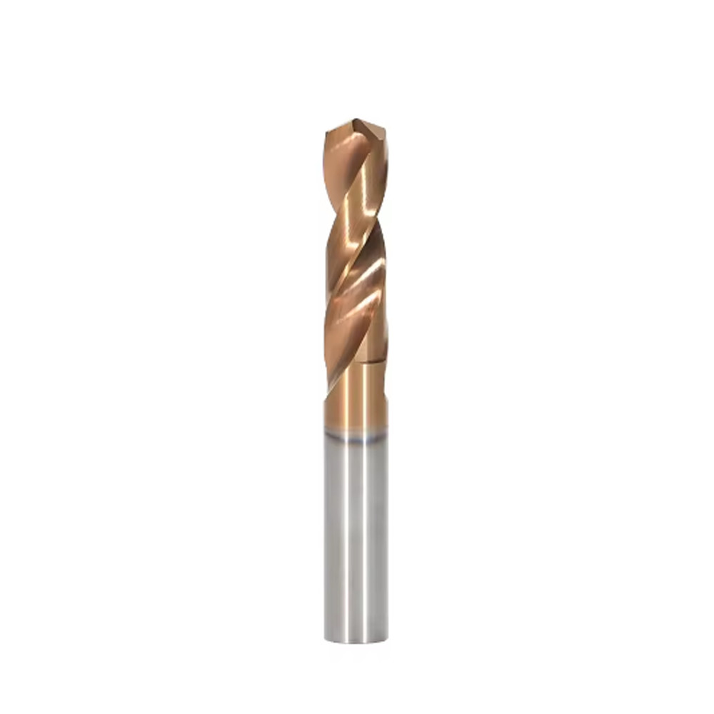HRC65 TiCN Coated Solid Carbide Drill Bit 1.0mm-4.0mm 2-Flute CNC Tool