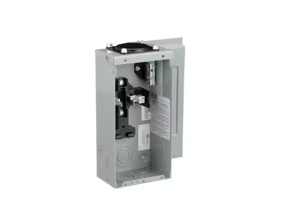 Eaton BR 70 Amp Outdoor 2 Space 4 Circuit Main Lug Loadcenter with Cover