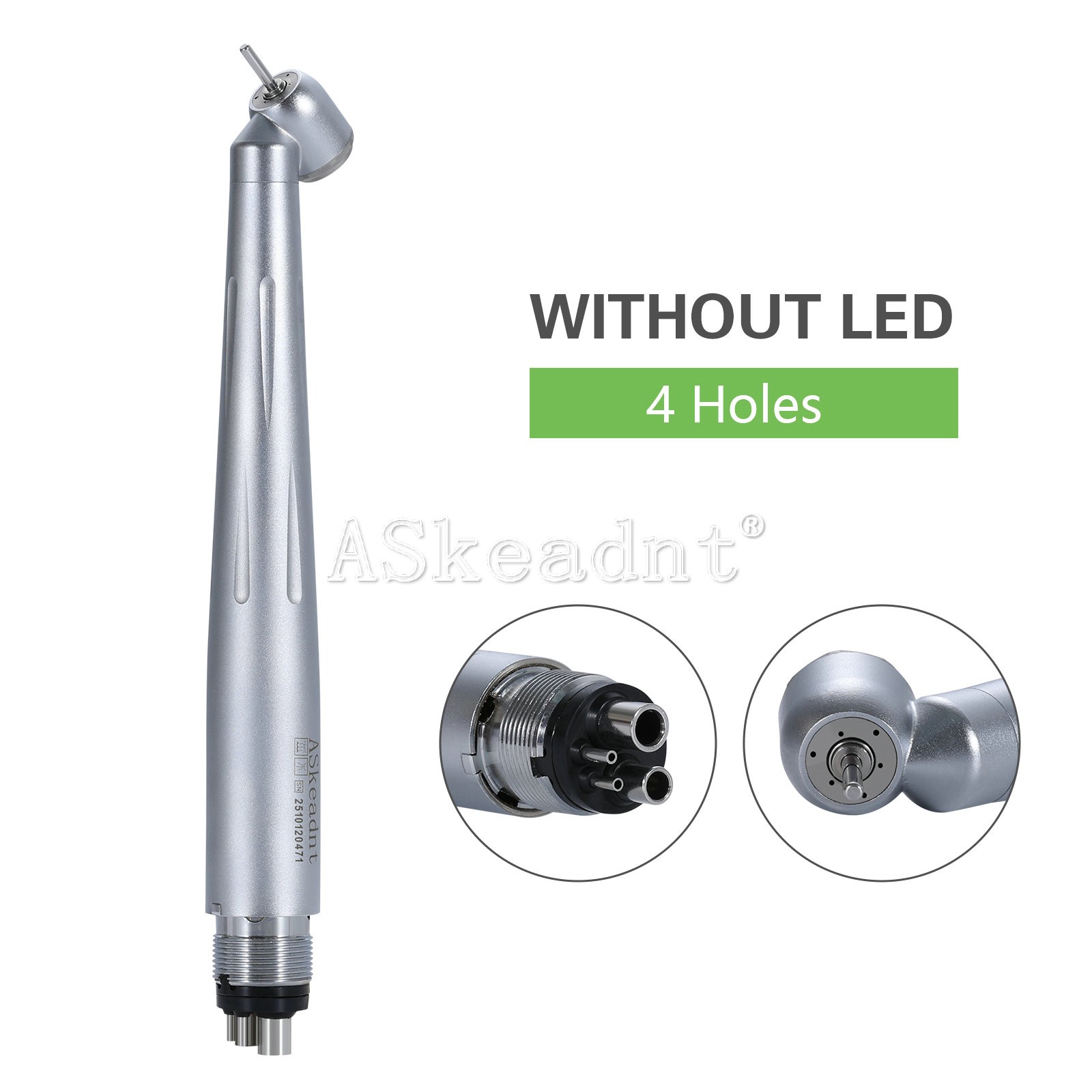 Askeadnt Dental Surgical High Speed Handpiece 45 Degree 4 Hole 3 Water Spray