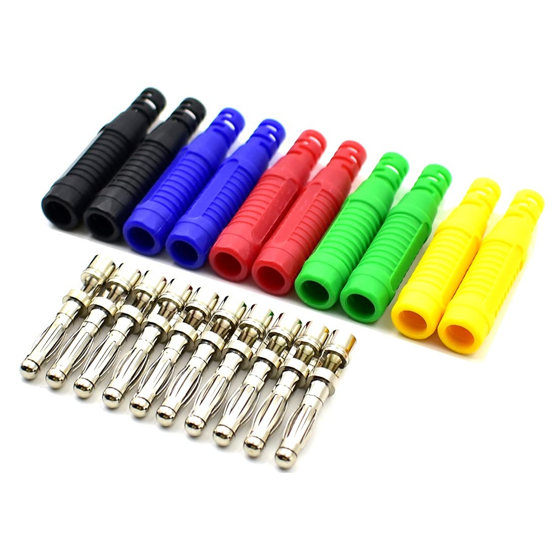 5Colors 4mm Banana Plug Solder DIY Male Connectors Type (5 Colors)
