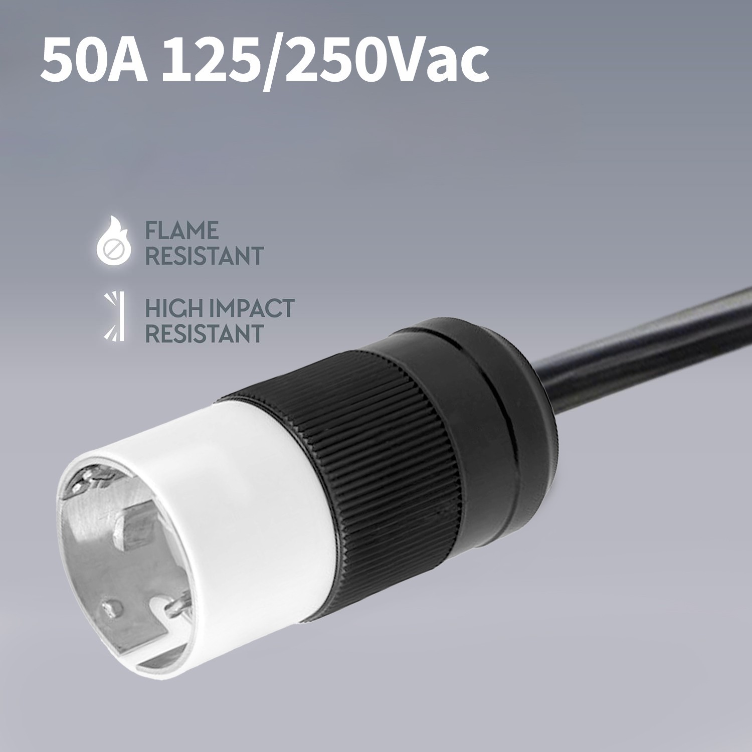 50A Generator Plug Set (Male & Female), CS6364/CS6365 Twist Lock, 125/250V USA