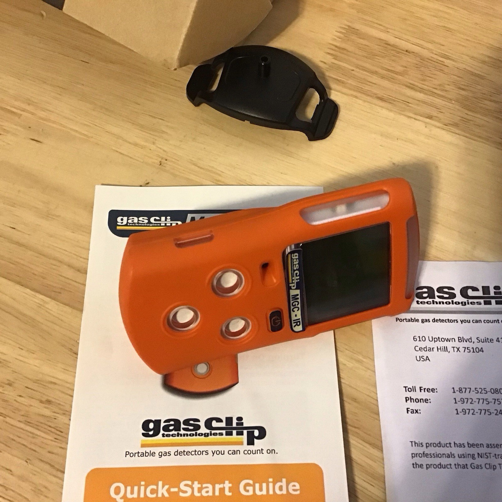 GAS CLIP MULTI GAS MGC-IR CONFINED SPACE GAS DETECTOR – SEE DESCRIPTION
