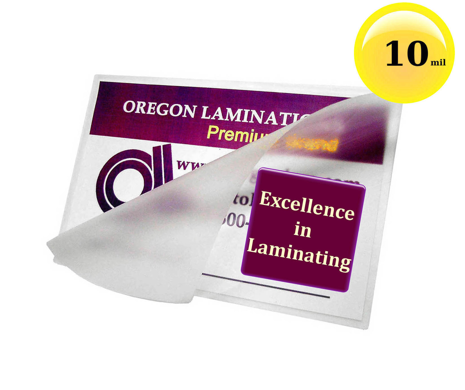 10 Mil Hot Drivers License Laminating Pouches 2-3/8 x 3-5/8 (100/pack) Clear