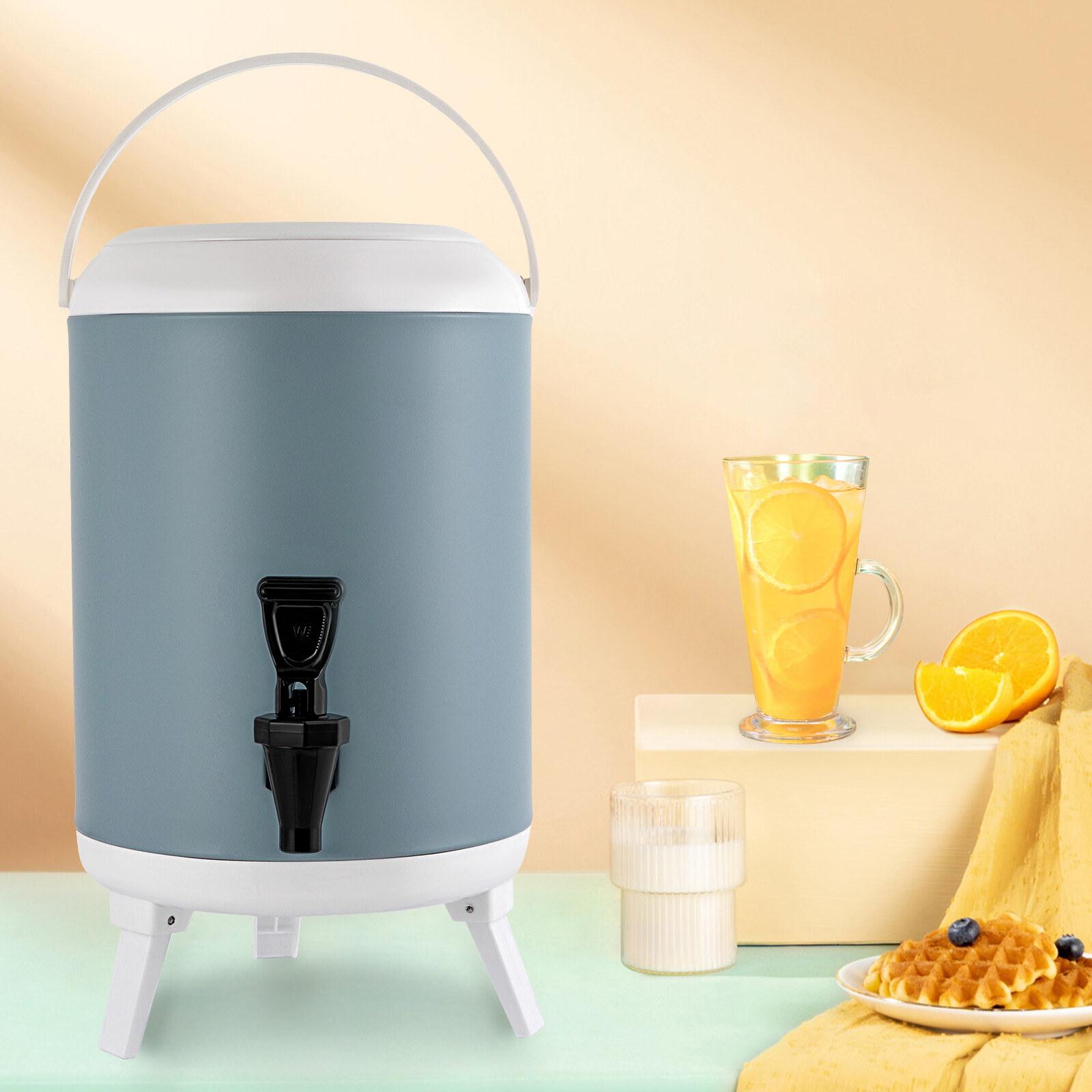 Thermal Hot & Cold Drink Dispenser 8L/1.9 Gallons Insulated Beverage Dispenser