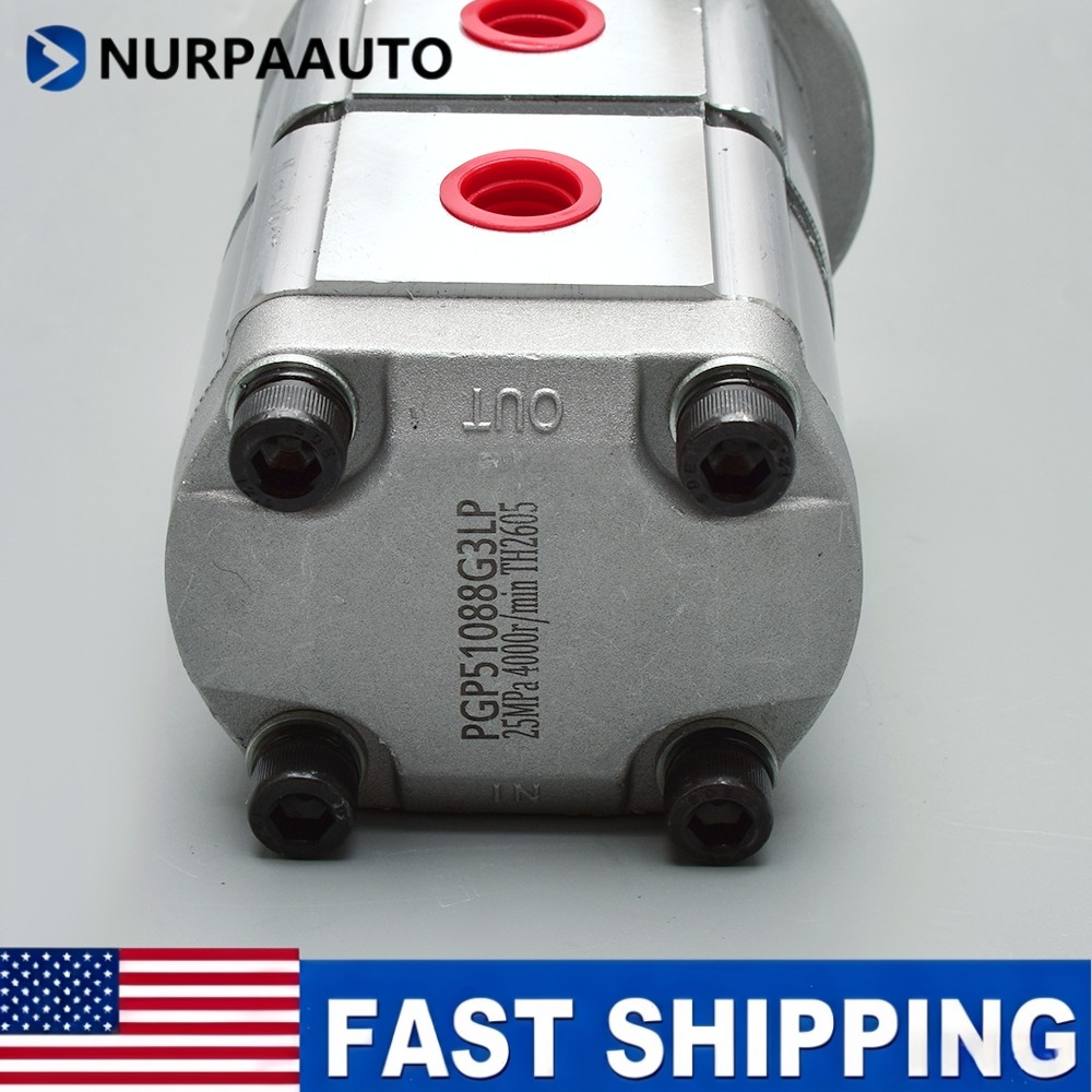 PGP51088G3LP For AGT Hydraulic Pump Two-Section for Skid Steer Loader KTT23 New