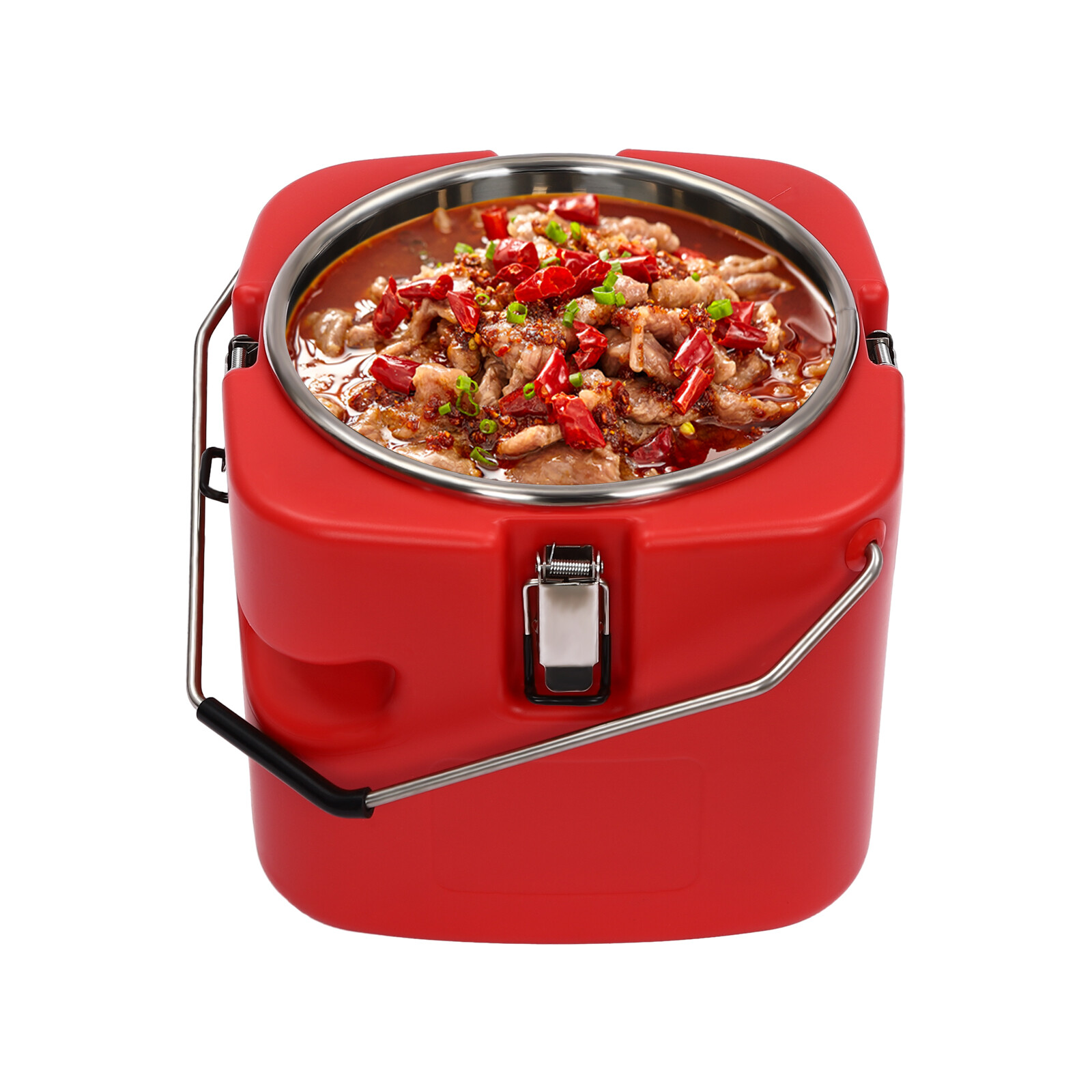 10Qt Insulation Food Soup Warmer Catering Box Stainless Food Pan Carrier Cooler
