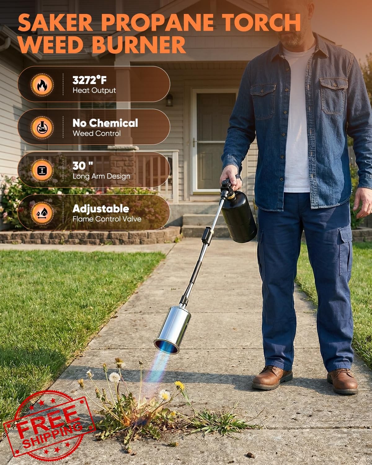 Saker Propane Torch Weed Burner