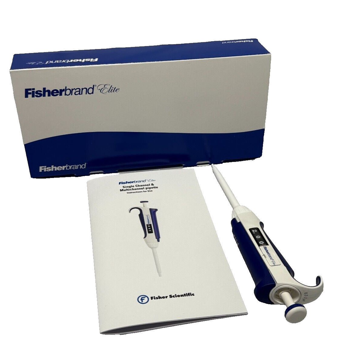 Fisherbrand Elite FBE00002 0.2-2μL Adjustable Volume Laboratory Pipette 4680000