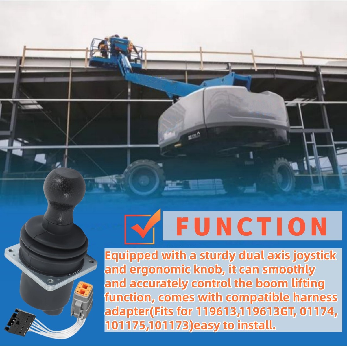 Dual Axis Joystick Controller 101174 101174GT 62390GT for Genie S‑45 S-60 S‑80