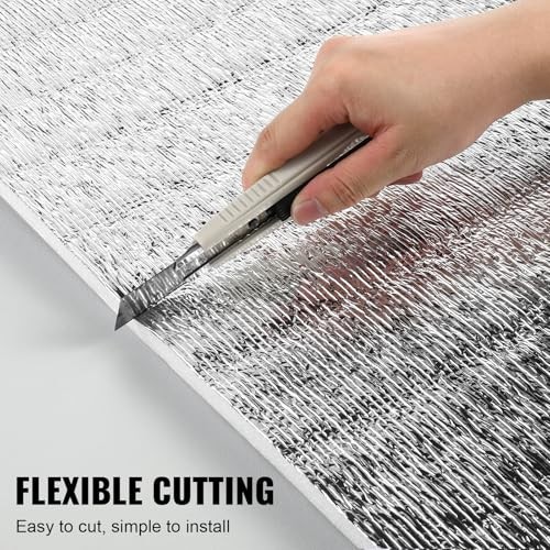 Double Reflective Insulation Roll 48 in 25 ft 15.1mm EPE Foam Core Radiant