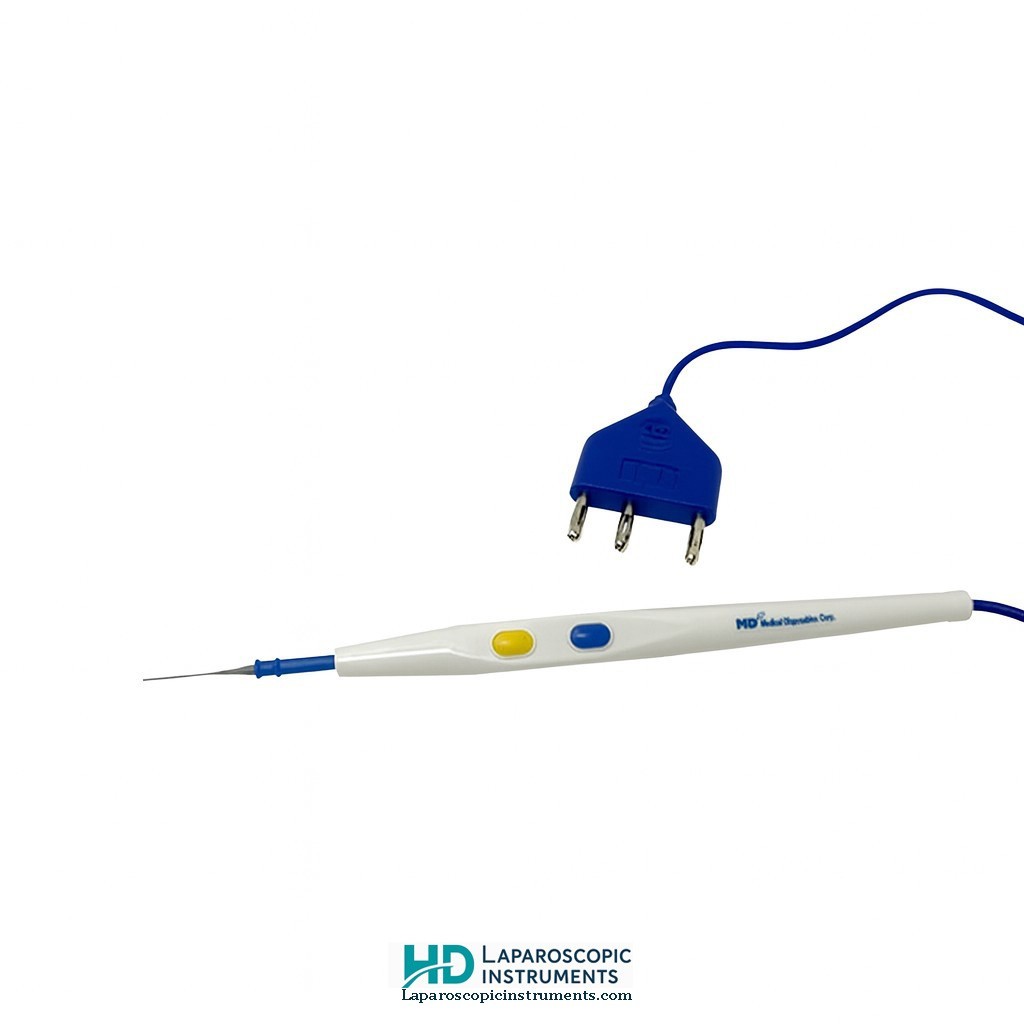 Electrosurgical Pencil – Push Button Disposable Cautery Pen