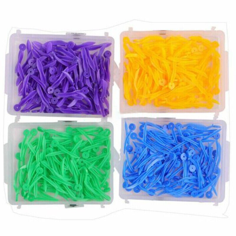 100 Pcs/Pack Dental Plastic Wedge Disposable Material Supply Wave Shape Wedge