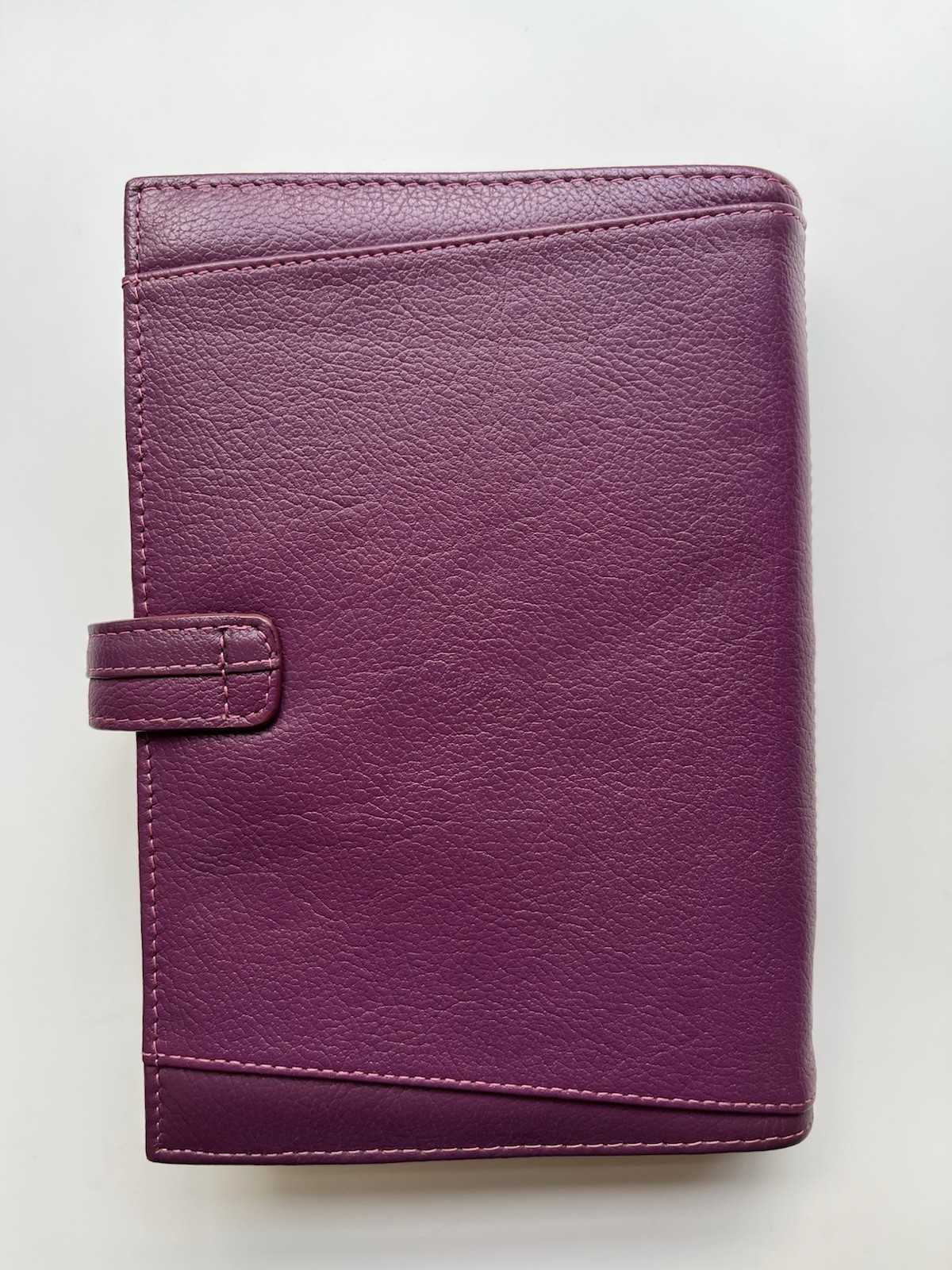 Filofax Aston Organizer “Orchid” Purple Deluxe Leather Personal Size EUC