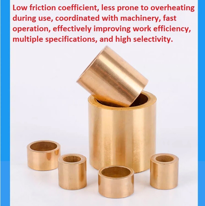 Bronze Bushing Bearing Sleeveing Oil Filled Sintered Sleeve Bearing 125 Sizes