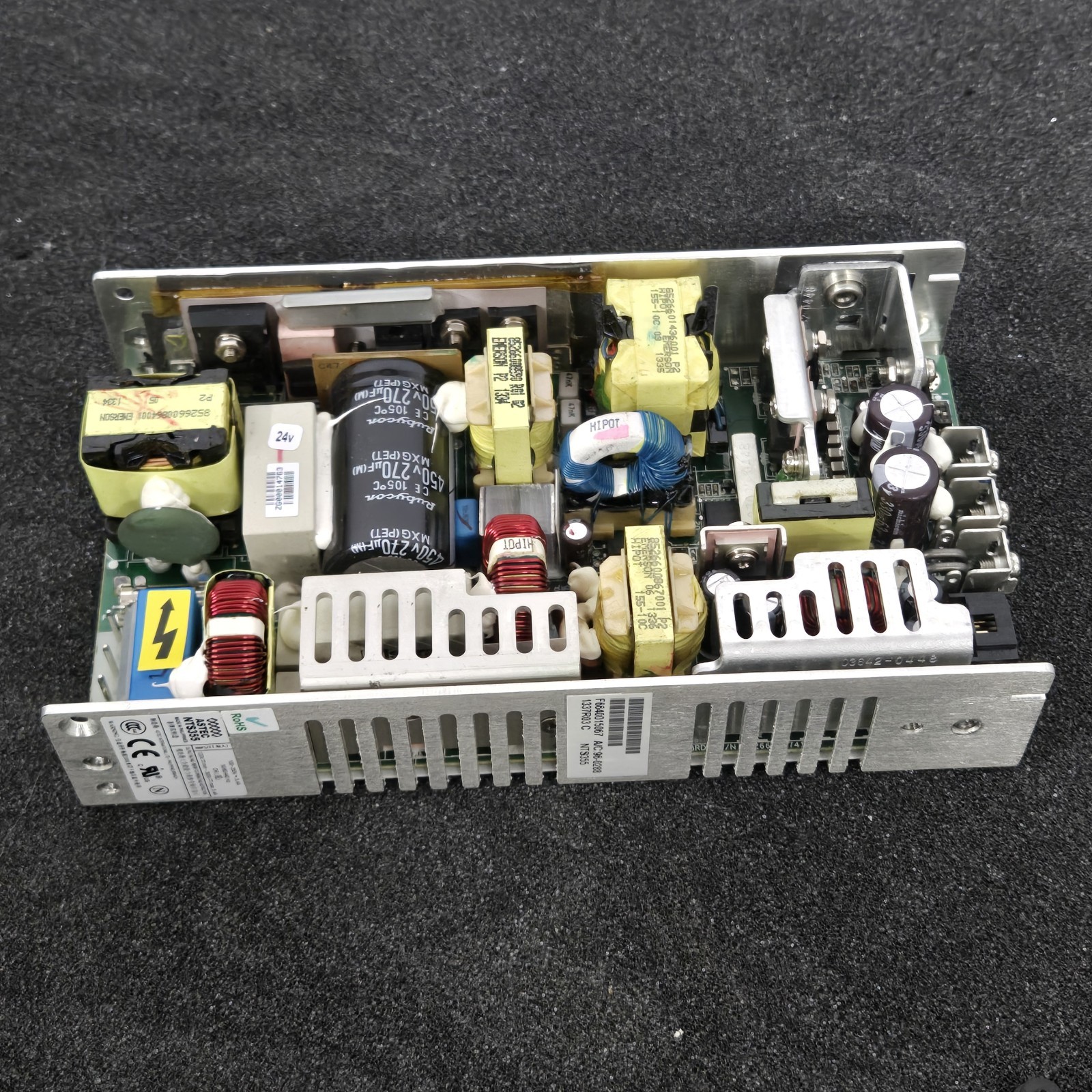 Astec Artesyn NTS355 Power Supply 24V 8.3A Convective/14.6A Fan Cooled 200/350W