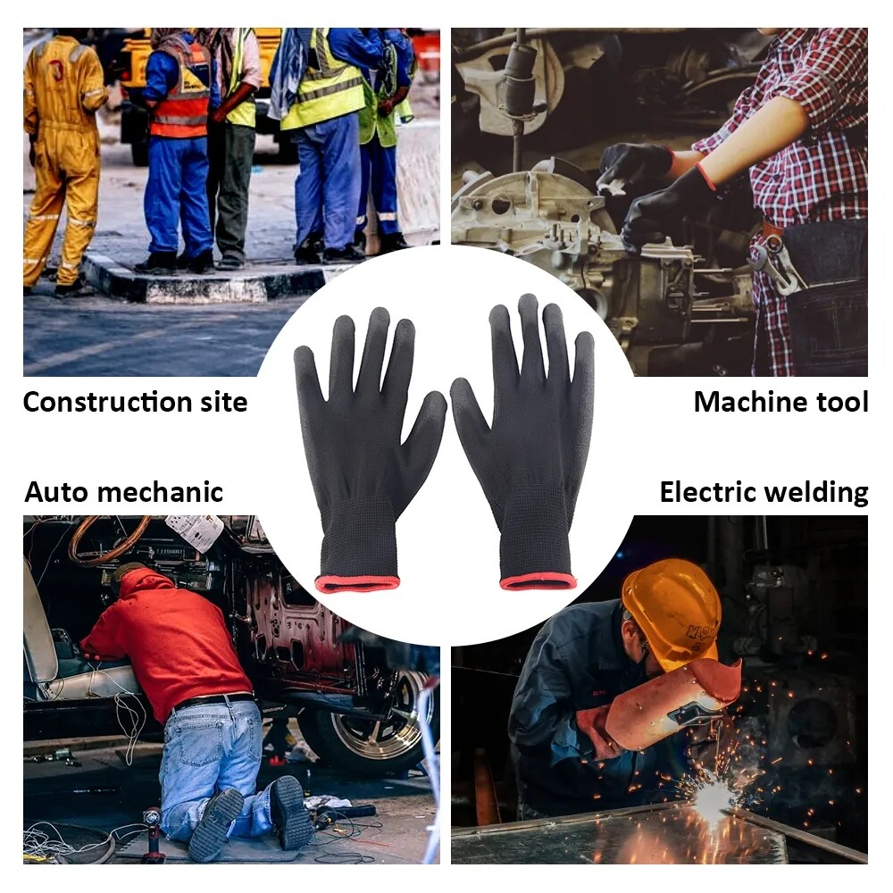 Men Women Gardening Gloves Breathable Rubber Coated Garden Gloves Working Gloves