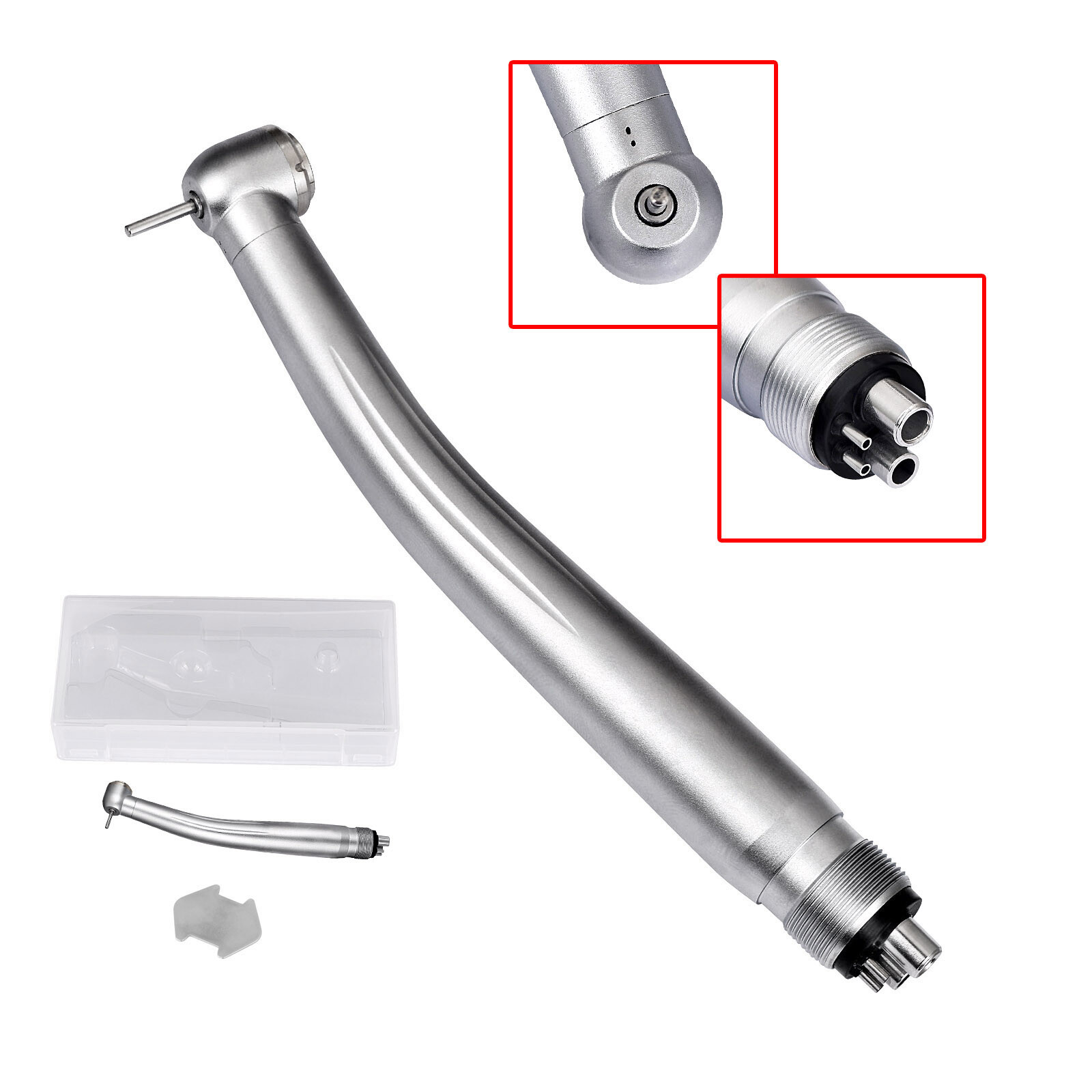10 pcs Dental High Speed Handpiece Standard Push Button Water Spary 4 Hole