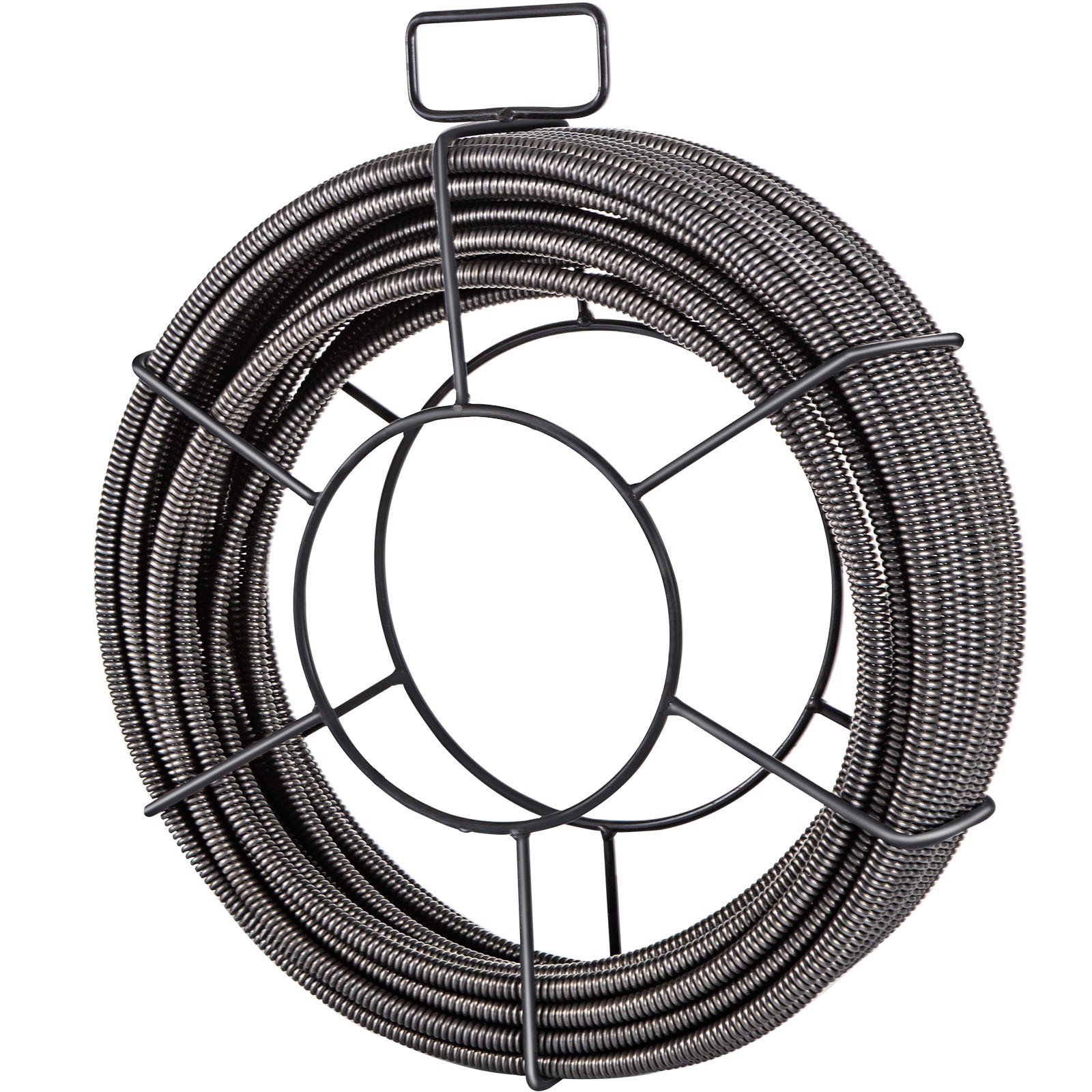 VEVOR Drain Cable Sewer Cable 75Ft 1/2In Drain Cleaning Cable Auger Snake Pipe