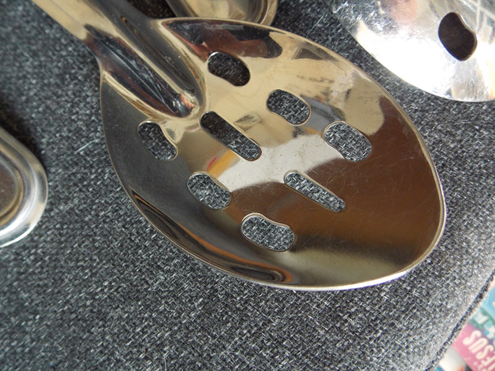 Lot 6 Polar Ware 13″ Serving Spoons: 4 Solid + 2 Slotted Restaurant/Catering