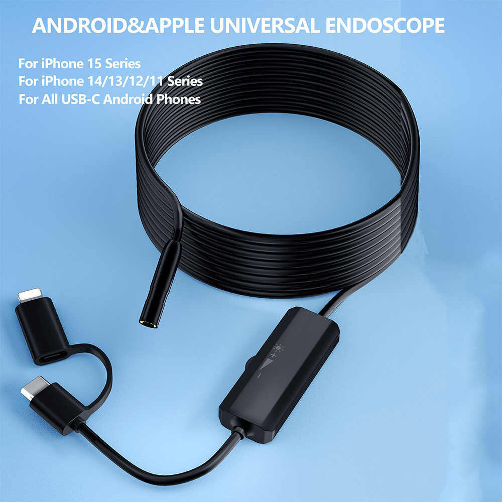 For Samsung Galaxy S23/S22/S21 Z Fold Flip 5/4 Endoscope Snake Inspection Camera