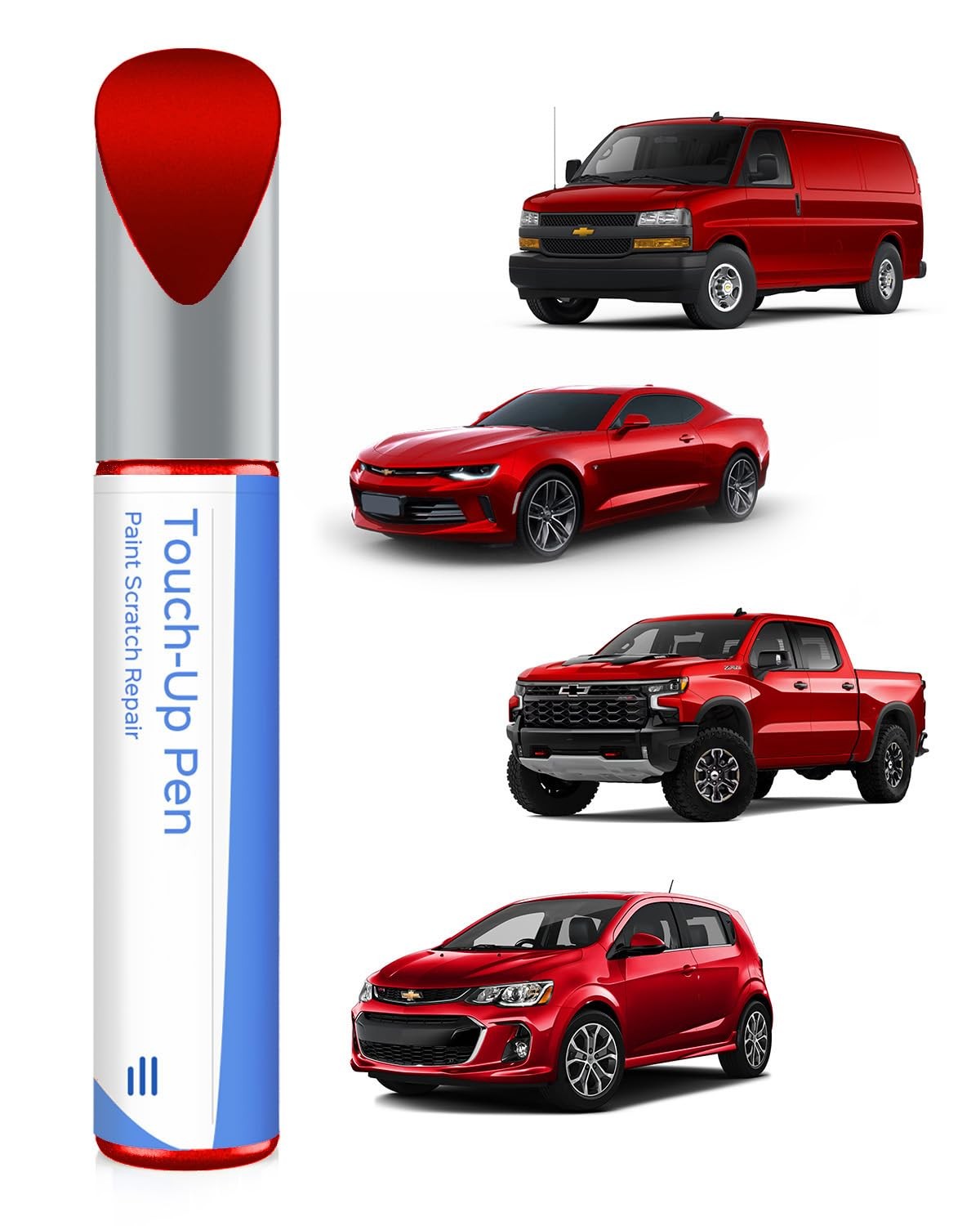 Touch Up Paint Red Hot Compatible with Chevrolet Models – High-Quality Metallic