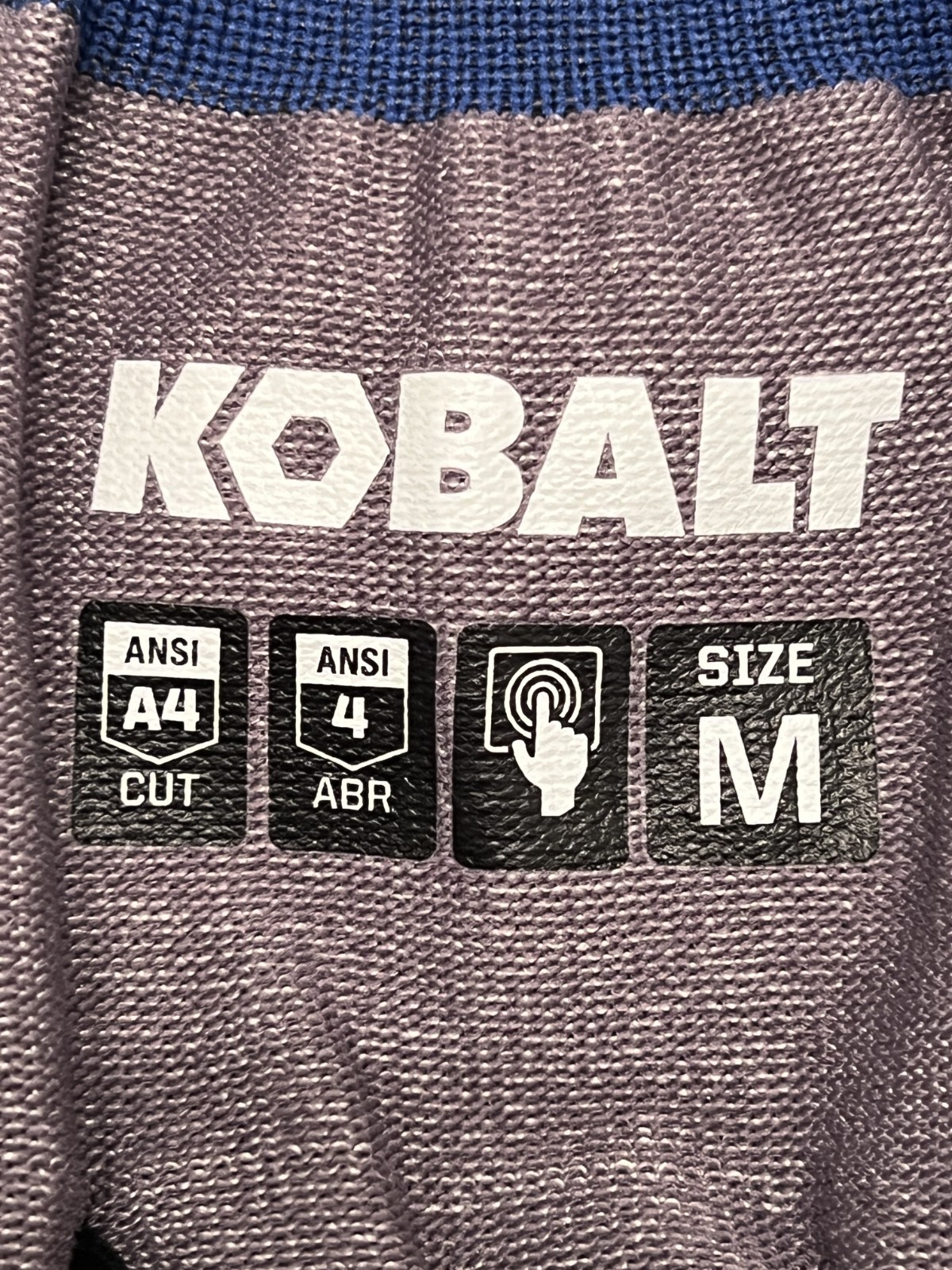 Kobalt 4964140 Medium Cut Resistant Dipped Work Gloves 1 Pair Blue Black