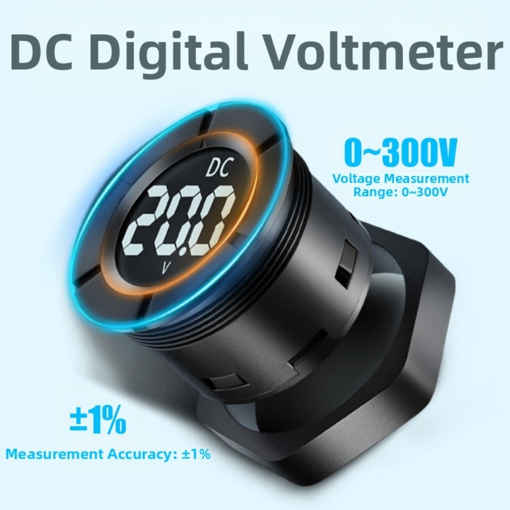 DC 0 300V LCD Digital Voltmeter Large Font Voltage Indicator for Solar LED