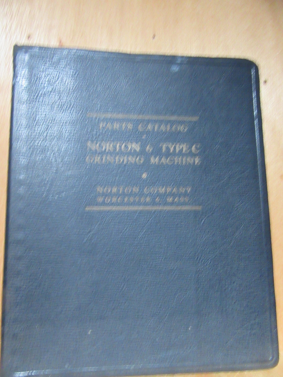 NORTON MACHINES 6″and 10″ Type C Grinding Machines, Vintage Parts Catalog 1946