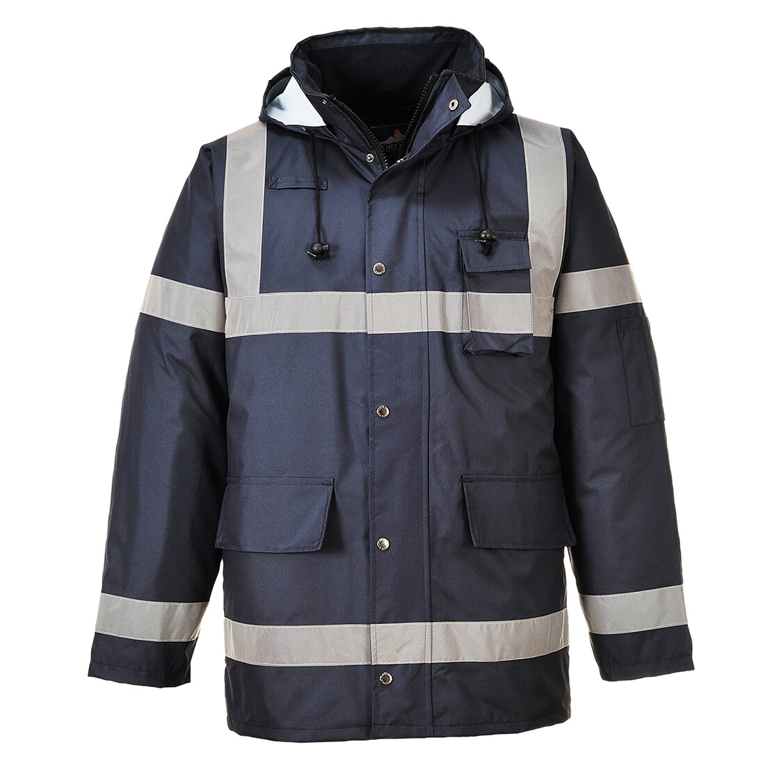 Portwest US433 Iona Lite Reflective Waterproof Quilt Lined Hooded Safety Jacket