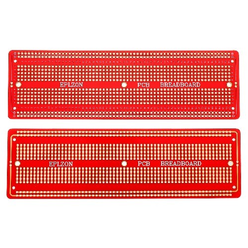 Solderable Breadboard Prototype PCB Board Kit 6.8×2.05 Inch Red 3 P Color: Red