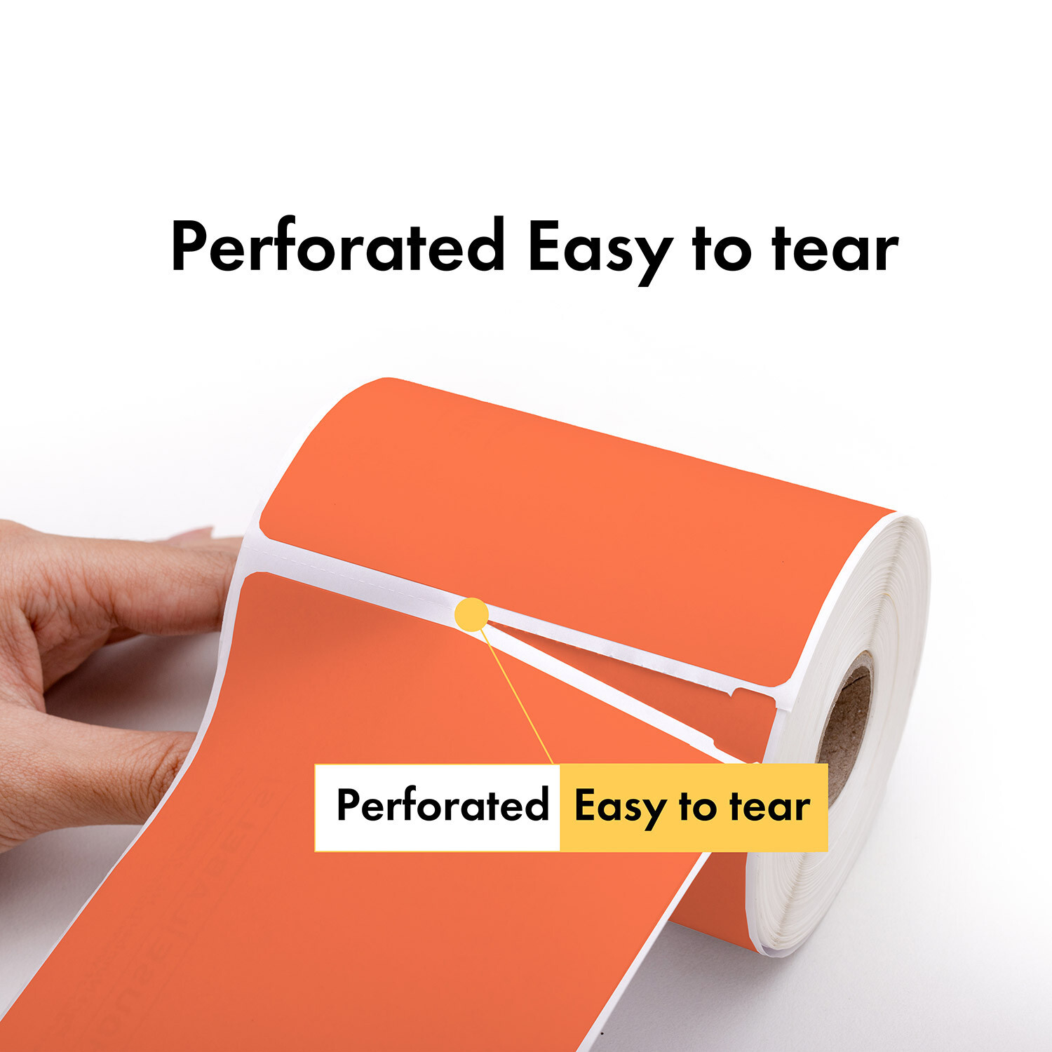 ZEBRA 4×6 COLOR (4″ x 6″) ORANGE Direct Thermal Labels 1″ Core – (19) Rolls/250