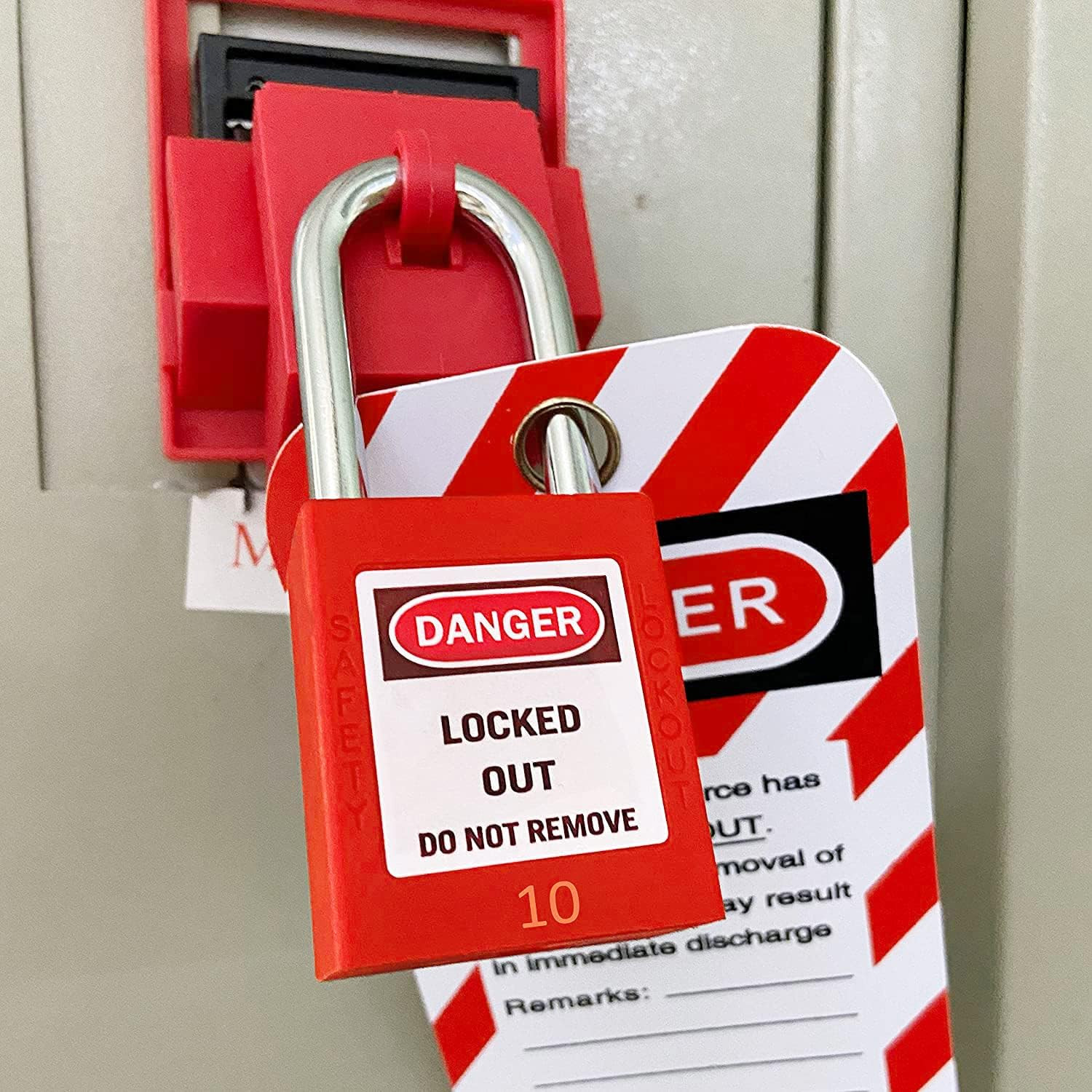 Lockout Tagout Locks, Safety Padlock, Keyed Differently Loto Safety Padlocks for