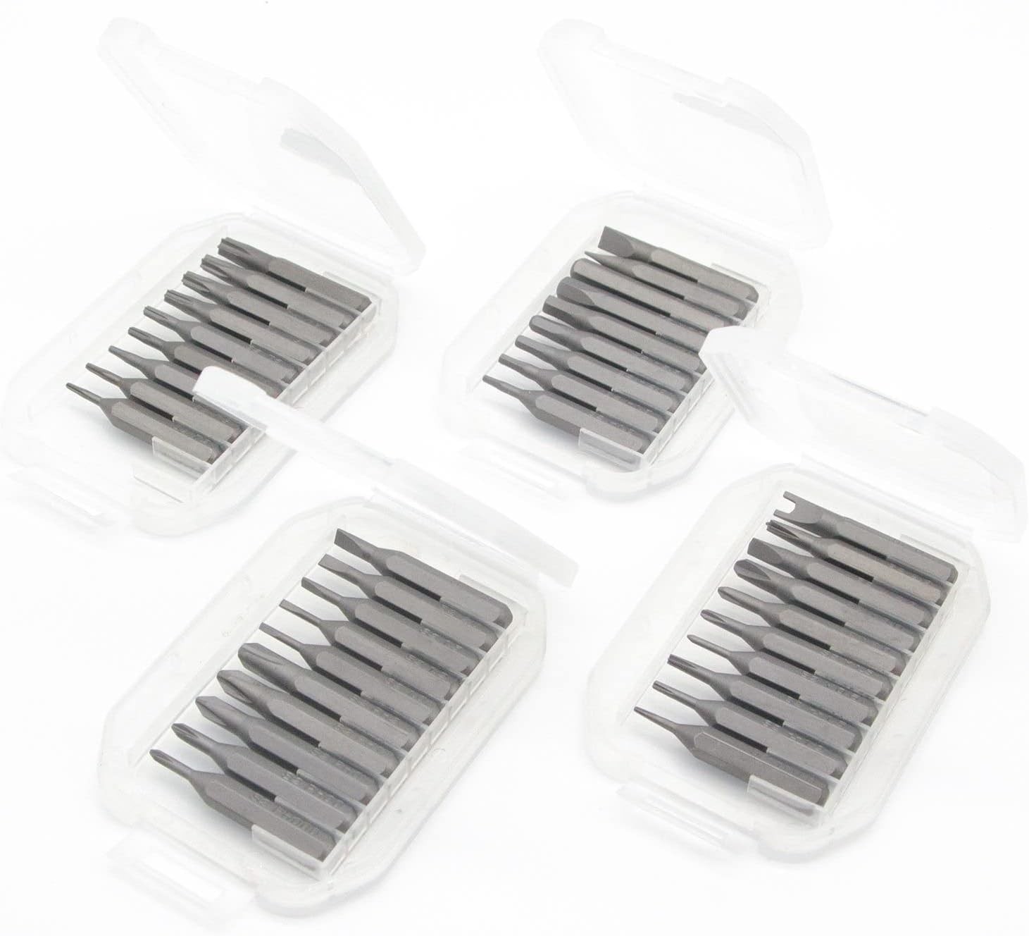 qiipii Precision S2 Steel 4mm screwdriver bit set 38pcs – One Size, 38 Bits