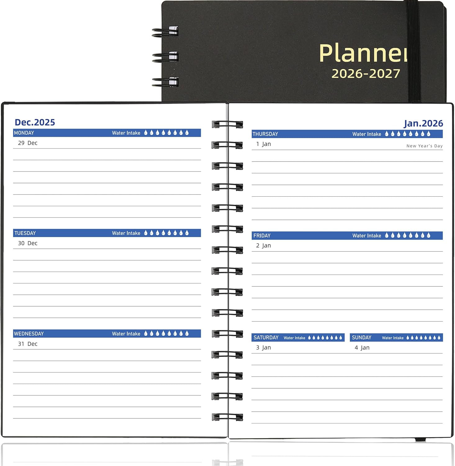 Daily Planner 2026-2027, 2026 Planner Weekly and Monthly, Jan 2026-Jun 2027, 18