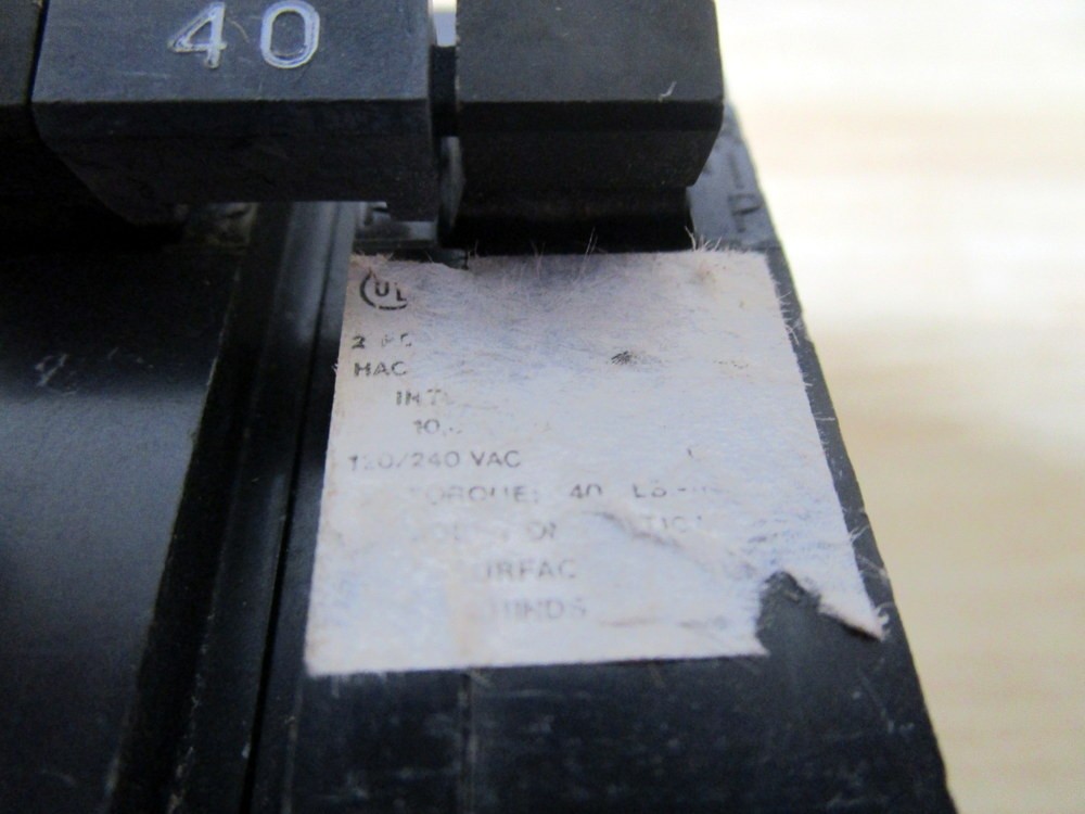 Crouse & Hinds 72337-01 Circuit Breaker 40 Amps