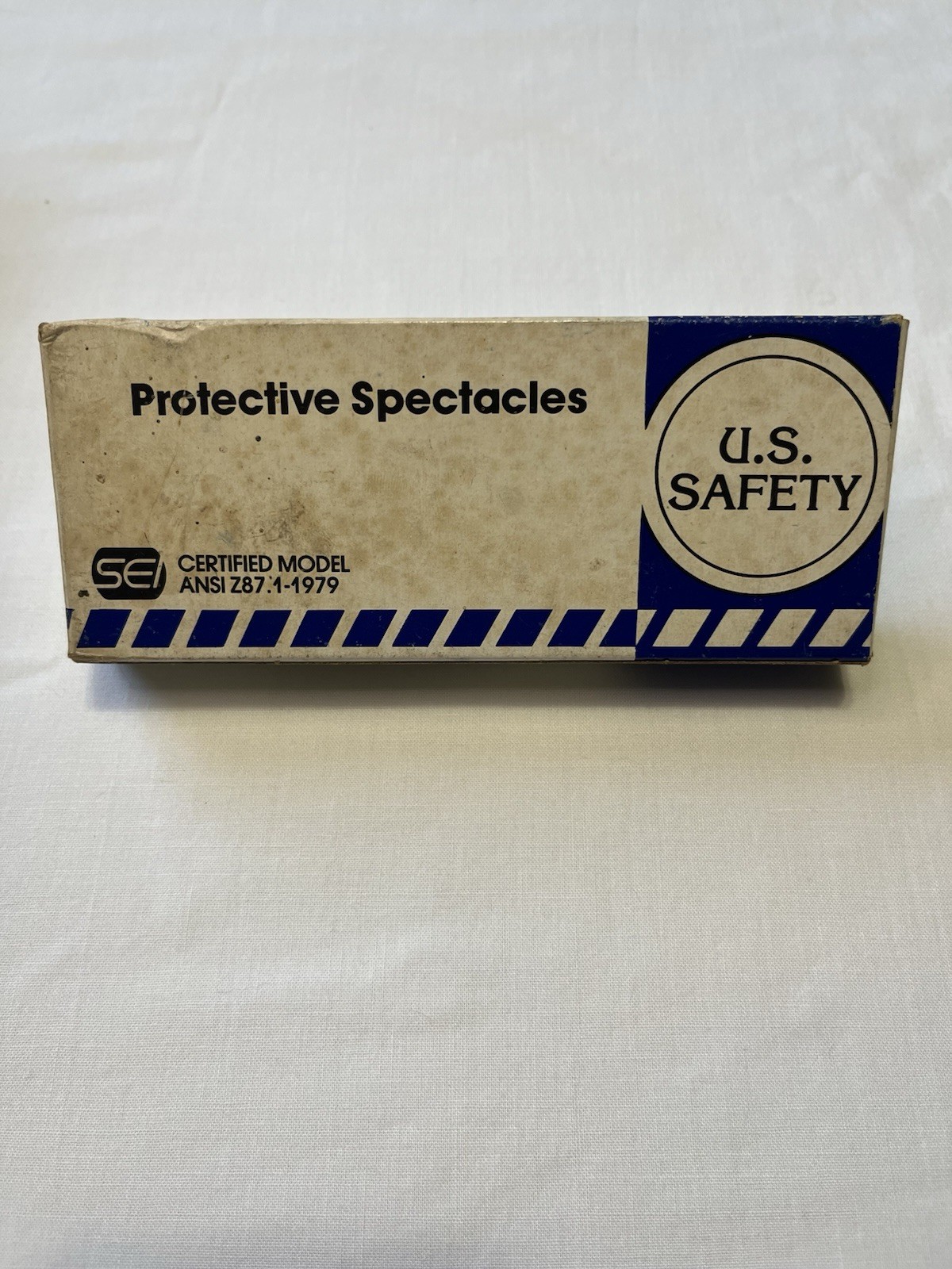 Vintage Retro U.S. Safety Protective Spectacles glasses Gray ANSI Z87.1 w/ Box