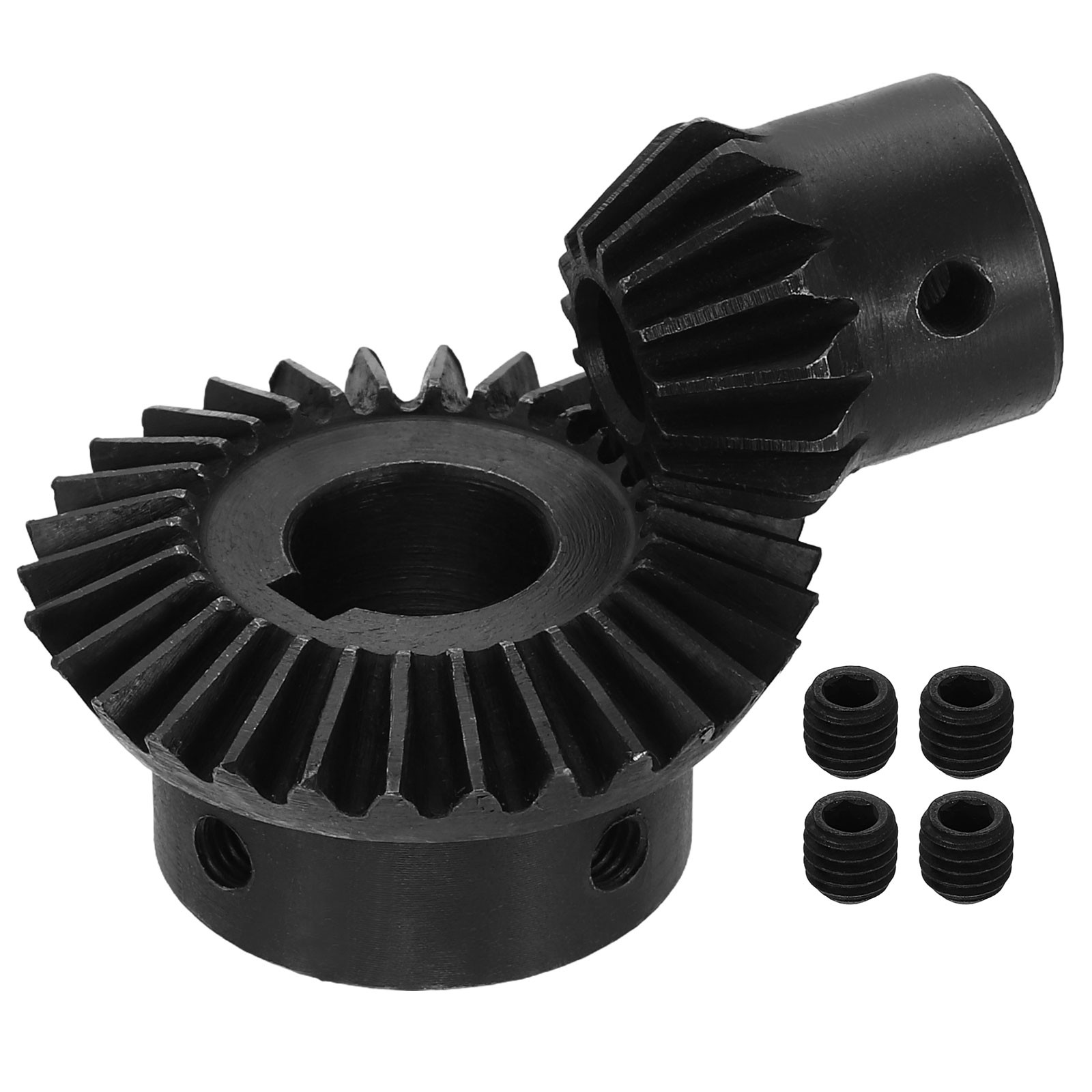 2Pcs Tapered Bevel Gear Set, 1.5 m 1:2 (15T/30T) Bevel Gears(8/15mm Shaft Hole)