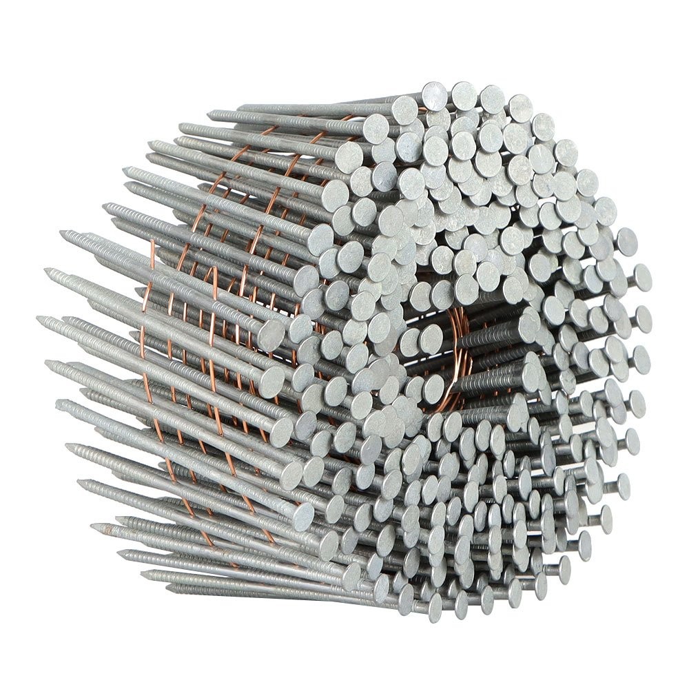 3600Pc Siding Nails 2-1/2 «x .092» 15 Degree Collated Wire Coil Full Round Head