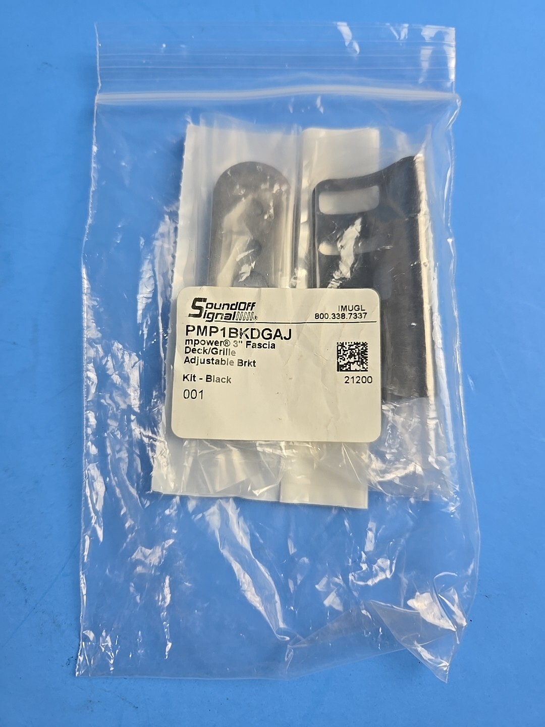 Sound off signal Mpower 3 in fascia deck/grill adjustable bracket PMP1BKDGAJ