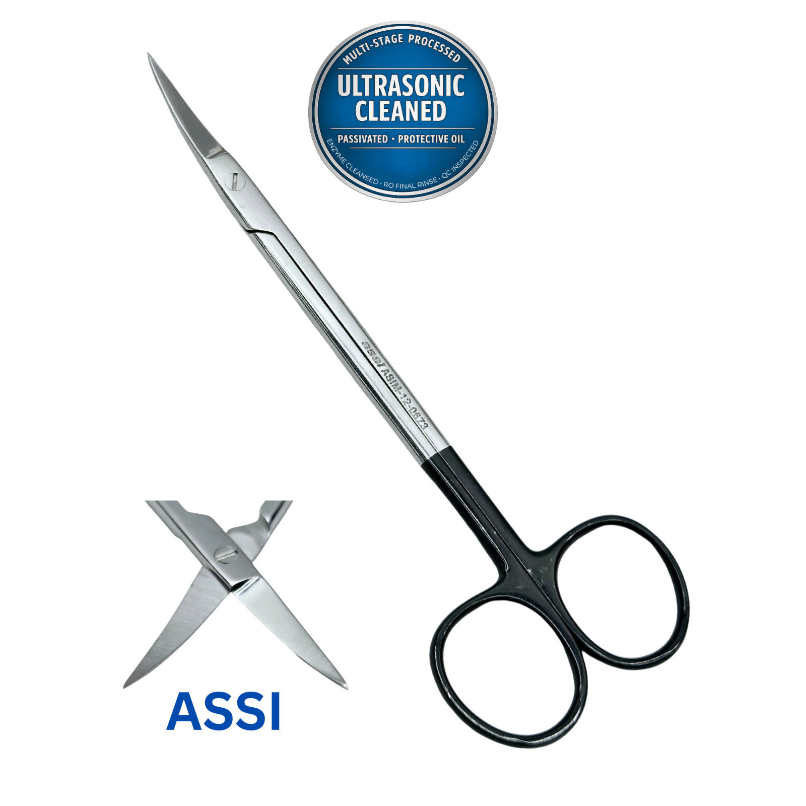 ASSI ASIM-12-0673 Kelly Supercut Scissors, Serrated, 6.25″