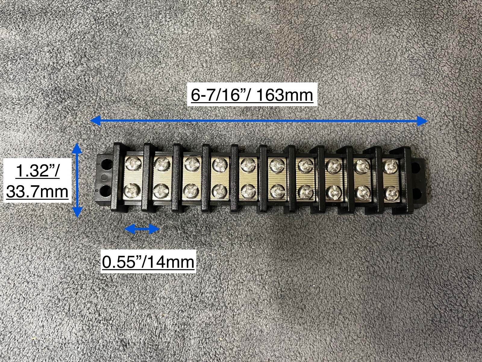 UL Marine Terminal Block 2/3/4/6/10 Gang Stainless Screw 600V 30A 22-10AWG 14mm